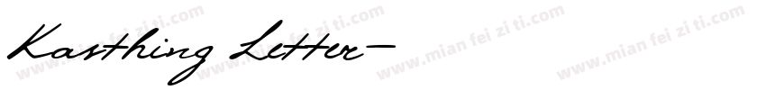 Kasthing Letter字体转换